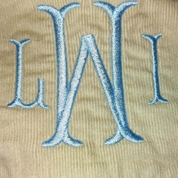 💲3 for $20💲Tan Lightweight "LWI" Monogrammed 2T Dress suit - Picture 2 of 8